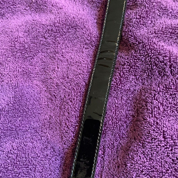 Tory Burch Black Patent Leather Belt sz S main image 5